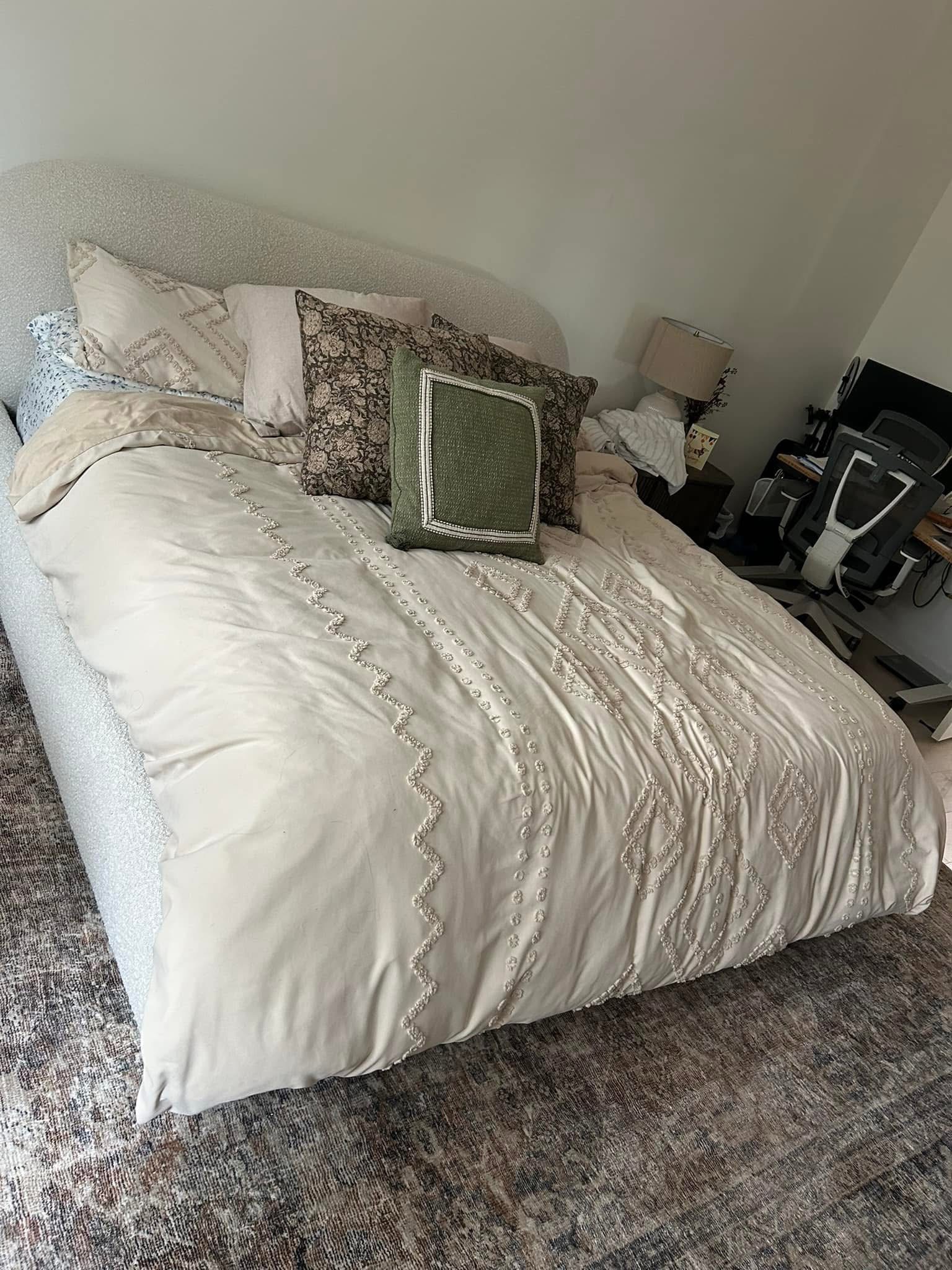 Fresh bedroom cleaned and made by Jojo's Cleaning Service